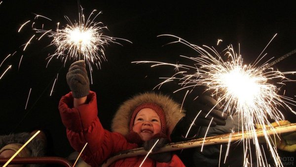 Бенгальские огни новый год