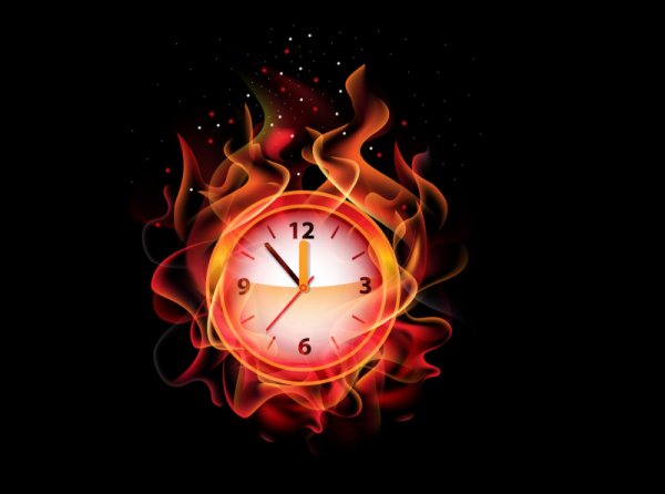 Циферблат в огне