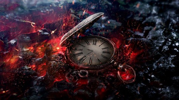 Часы в огне