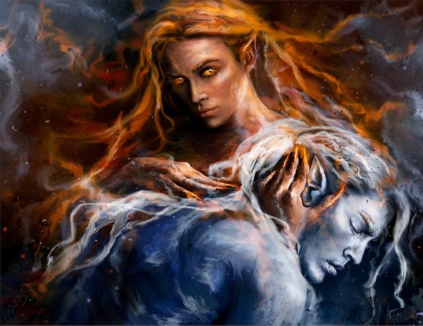 Огонь и лед мужчина и женщина