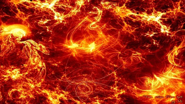 Огненные обои