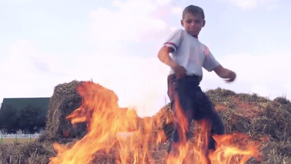 Детская шалость пожар