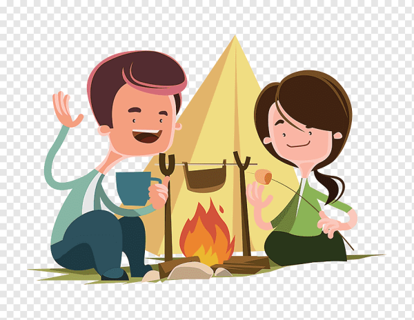 Дети у костра