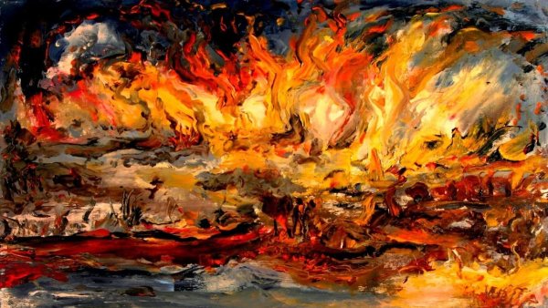 Пламя живопись