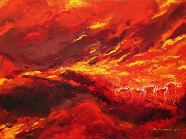Огонь в картинах художников