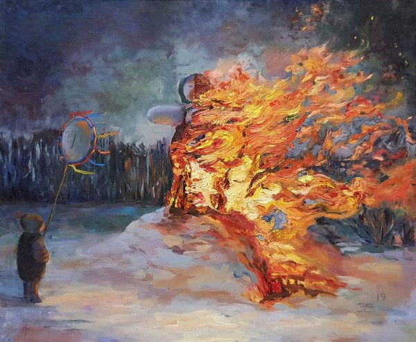 Огонь в картинах художников