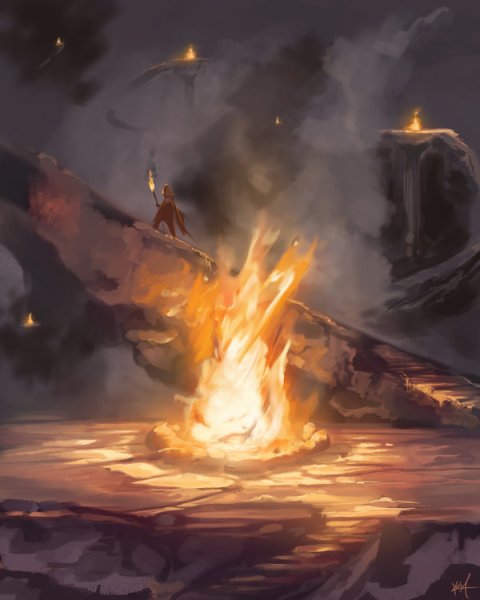 Огонь в живописи русских художников