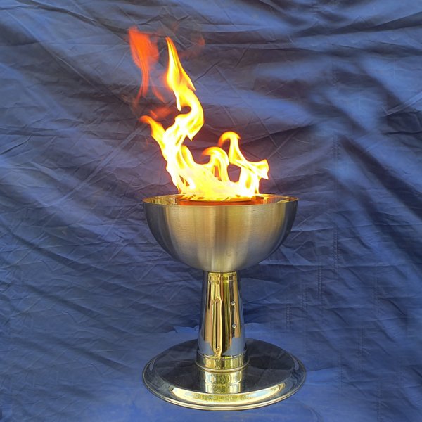 Стеклянная статуэтка факел Олимпийский огонь
