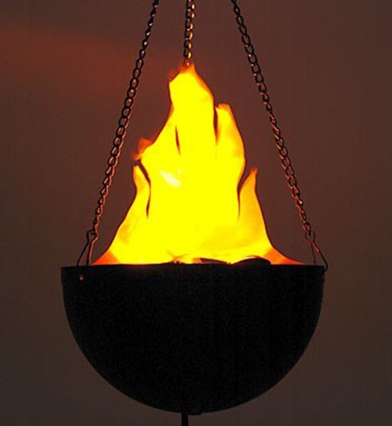 Светильники чаши с огнем