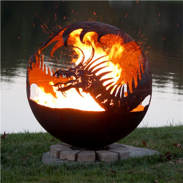 Костровая чаша дракон