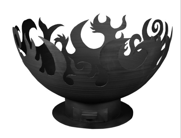 Кованая костровая чаша "клён канадский"