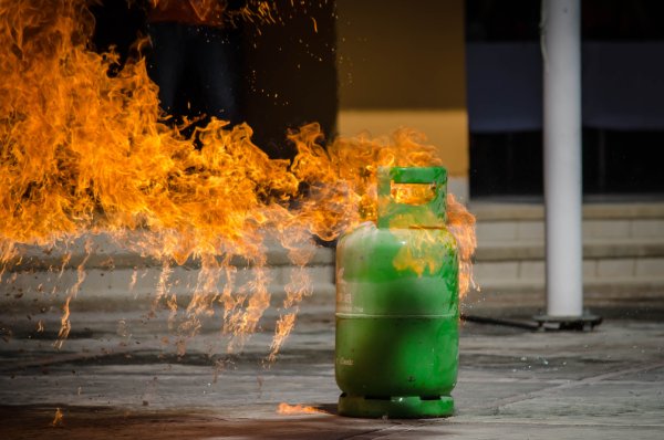 Горящее топливо