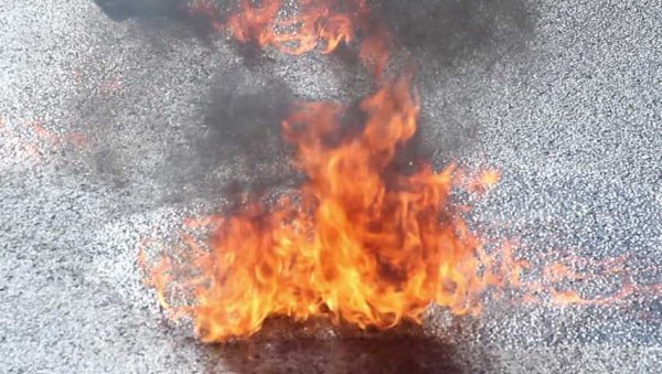 Горение бензина