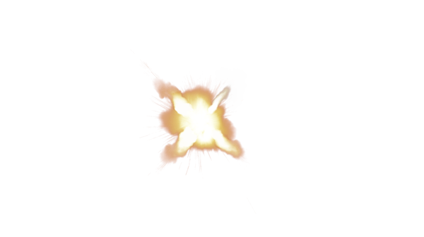 Эффект выстрела на прозрачном фоне