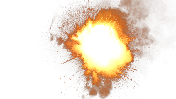 Эффект взрыва без фона