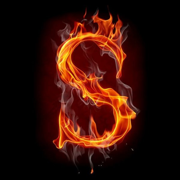 Красивая буква s