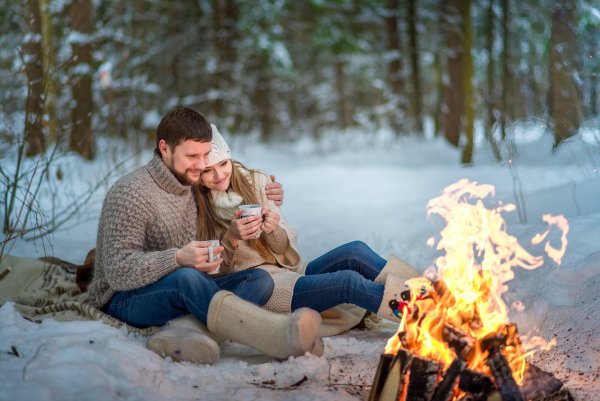 Фотосессия на природе зимой