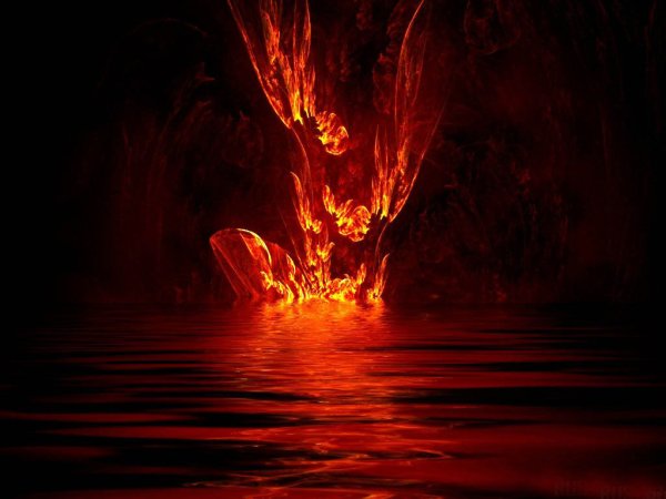 Красно черный огонь