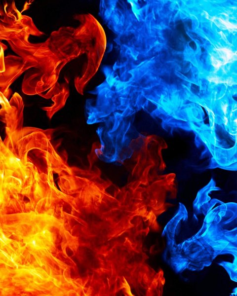 Фоны для фотошопа синий огонь