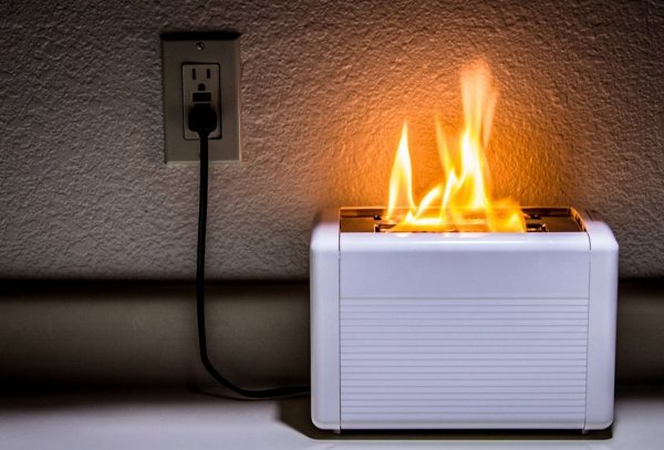 Возгорание электроприборов