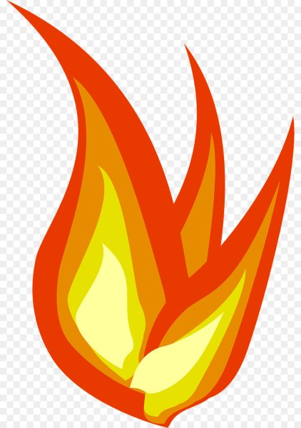 Пламя мультяшное