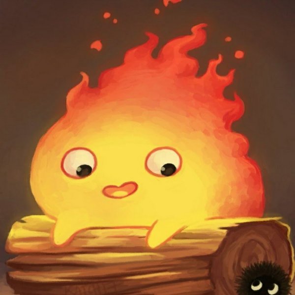 Ходячий замок огонек Кальцифер