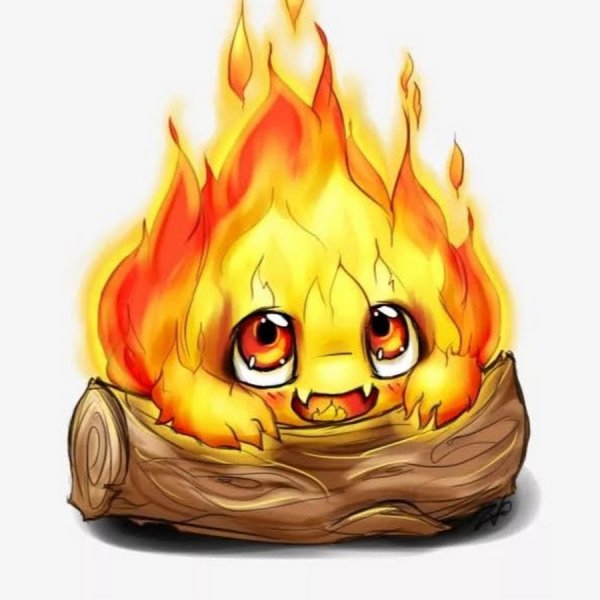 Огненный смайлик