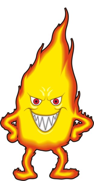 Огонь с глазками