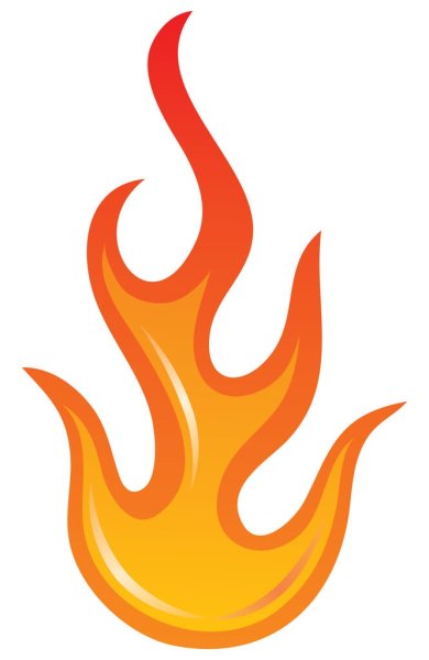 Огонь стикер