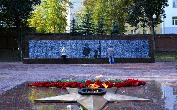 Смоленск вечный огонь в сквере памяти героев