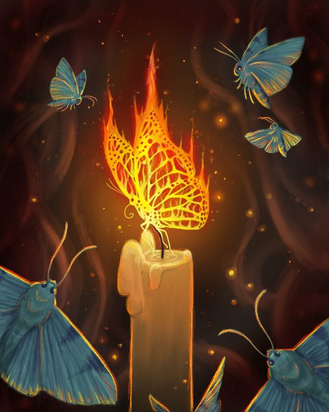 Мотылек и огонь
