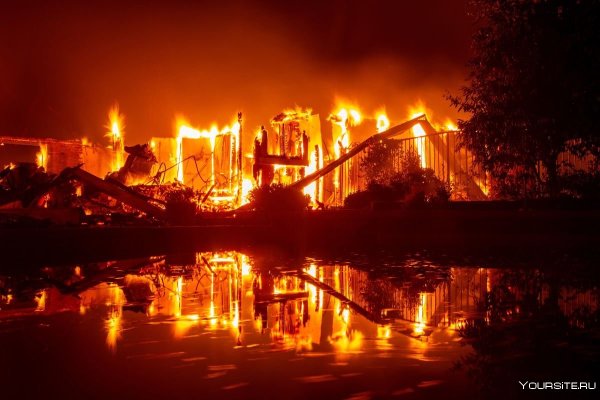 Город горит