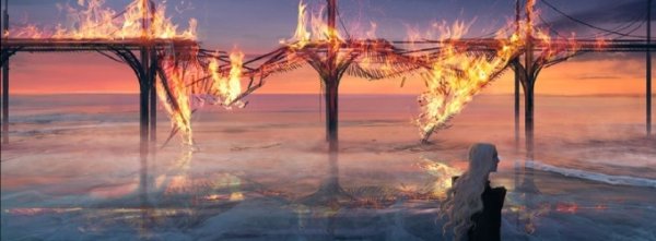 Горящие мосты арт