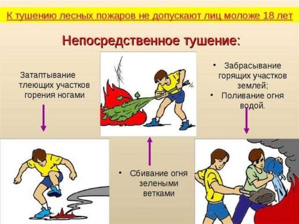 Способы тушения природных пожаров