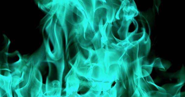 Текстура зелёное пламя