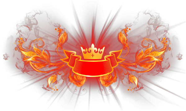 Огонь на прозрачном фоне