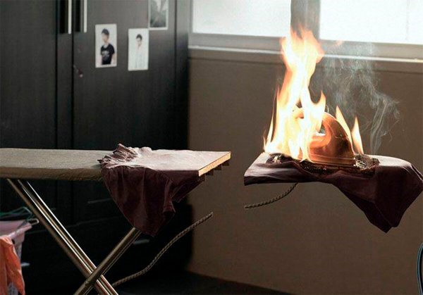 Горящий утюг