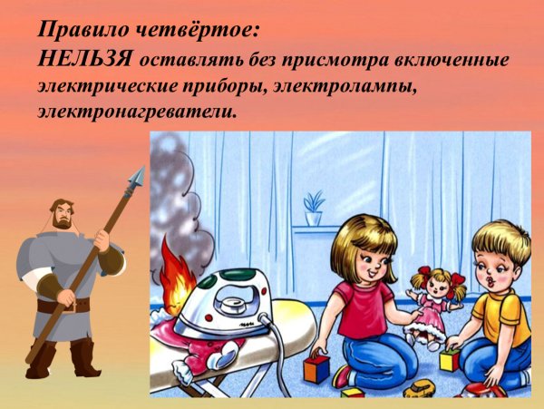 Включенные Электроприборы без присмотра