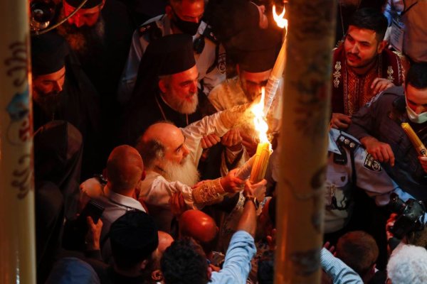 Храм Воскресения Христова в Иерусалиме Благодатный огонь