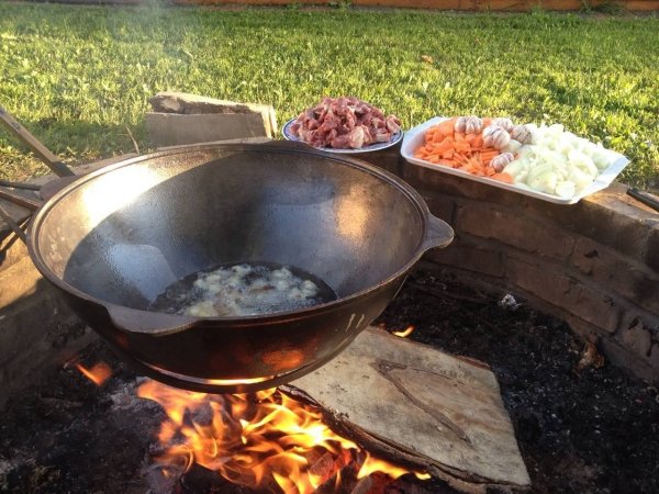 Казан для плова чугунный