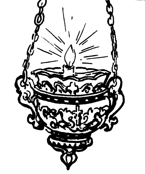 Лампада раскраска для детей