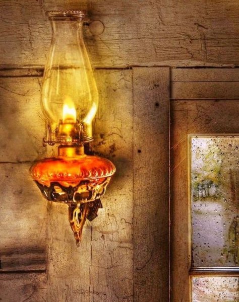 Картины с керосиновой лампой