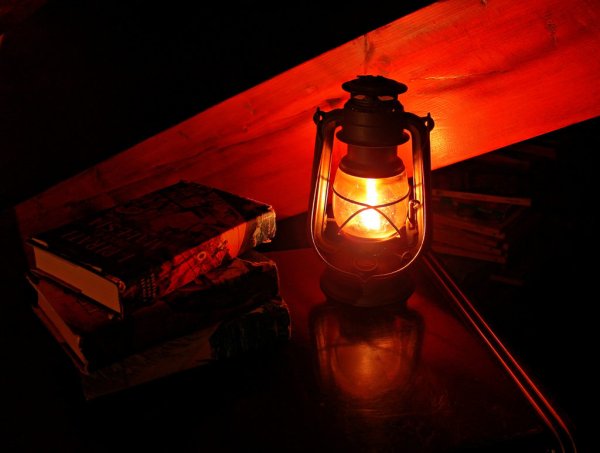 Свет керосиновой лампы