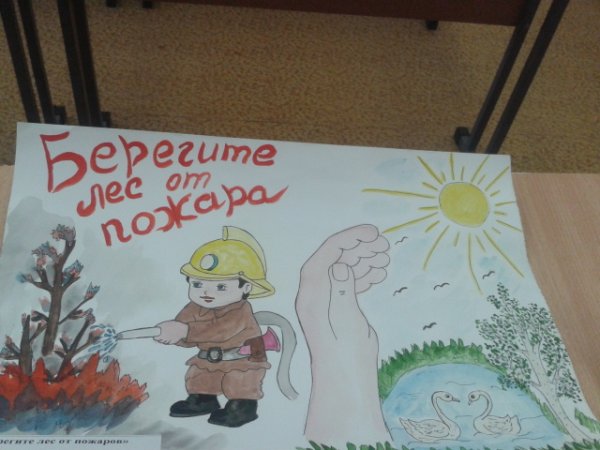 Дети против пожара рисунки