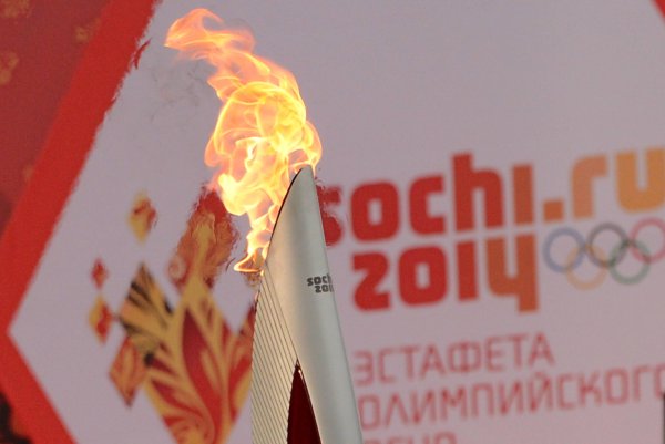 Факел олимпийского огня Сочи 2014
