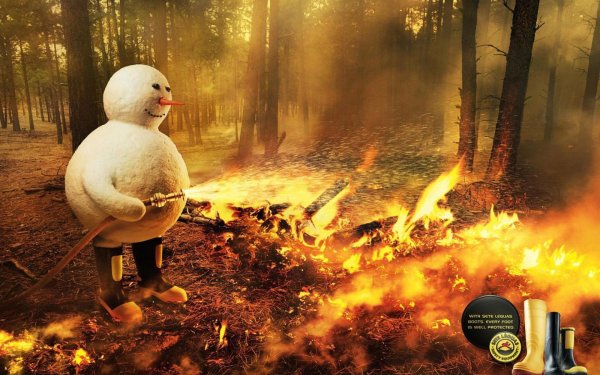 Горящий Снеговик