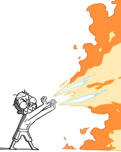 Огонь комиксный