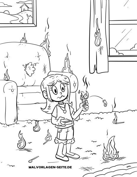 Раскраска спички детям не игрушка