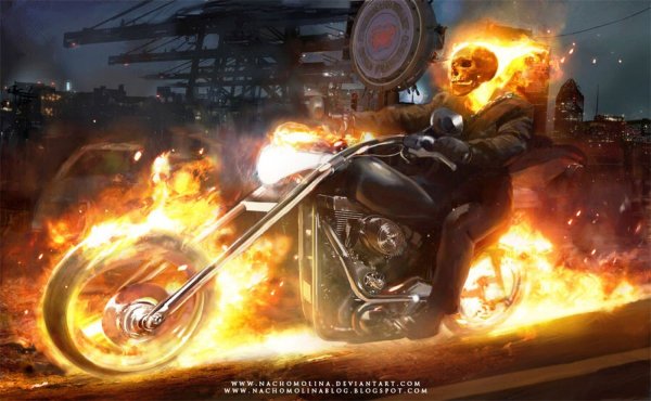 Ghost Rider мотогонщик