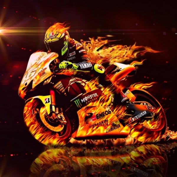 Огненный мотоцикл